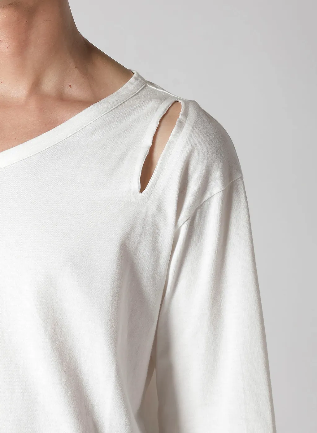 Single Jersey Binder V Neck Long Sleeve