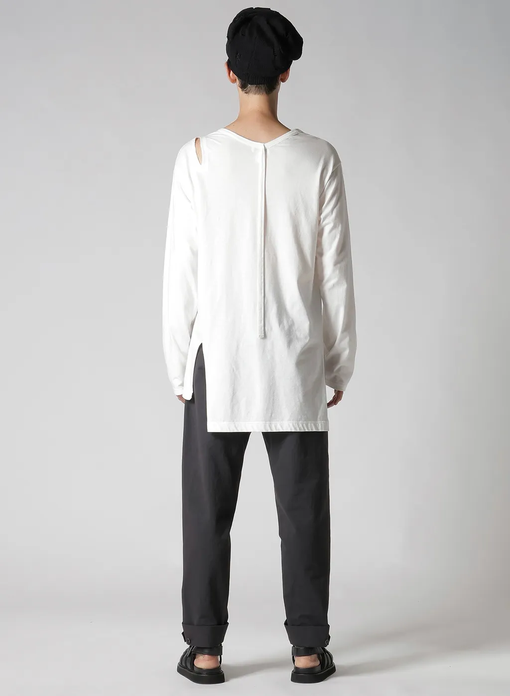 Single Jersey Binder V Neck Long Sleeve