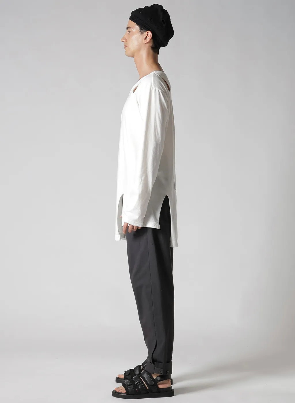 Single Jersey Binder V Neck Long Sleeve