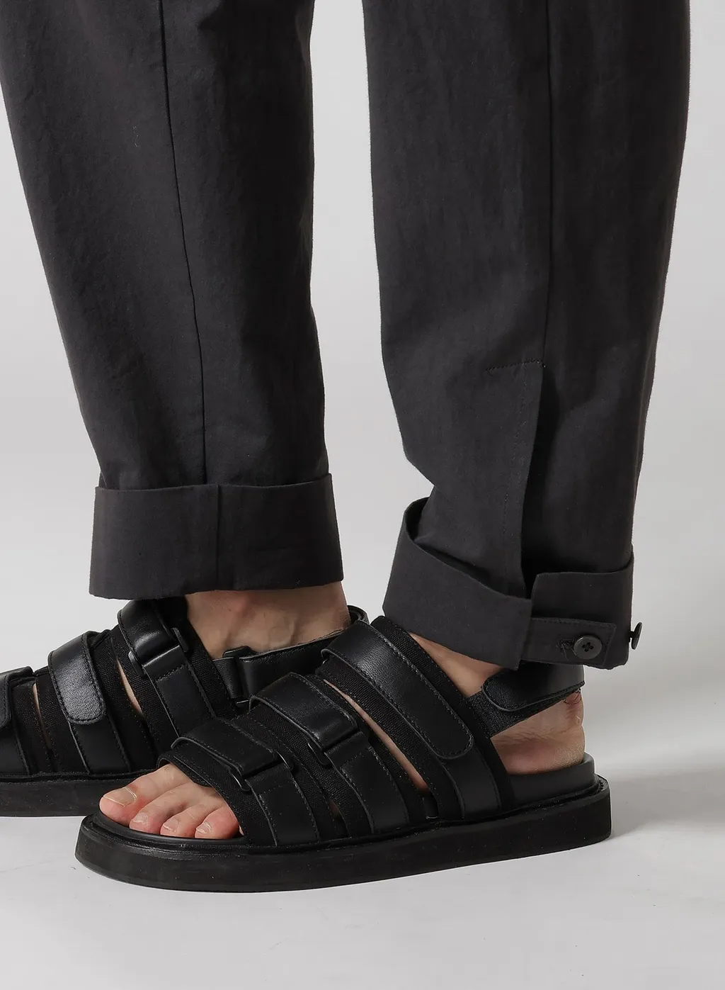 C/ Poplin Tab Detail Slim Pants