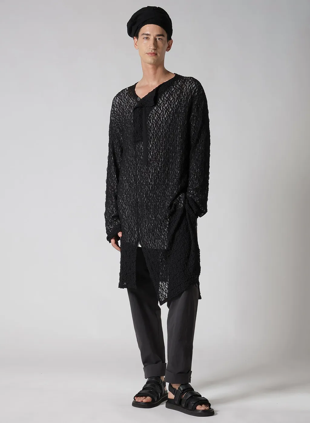 C/ Poplin Tab Detail Slim Pants
