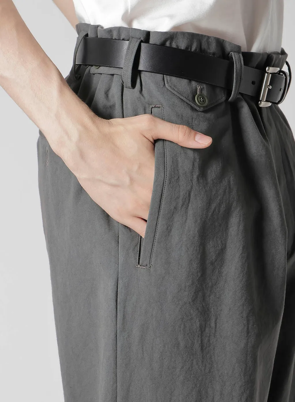 C/ Poplin Paneled Hem Pants