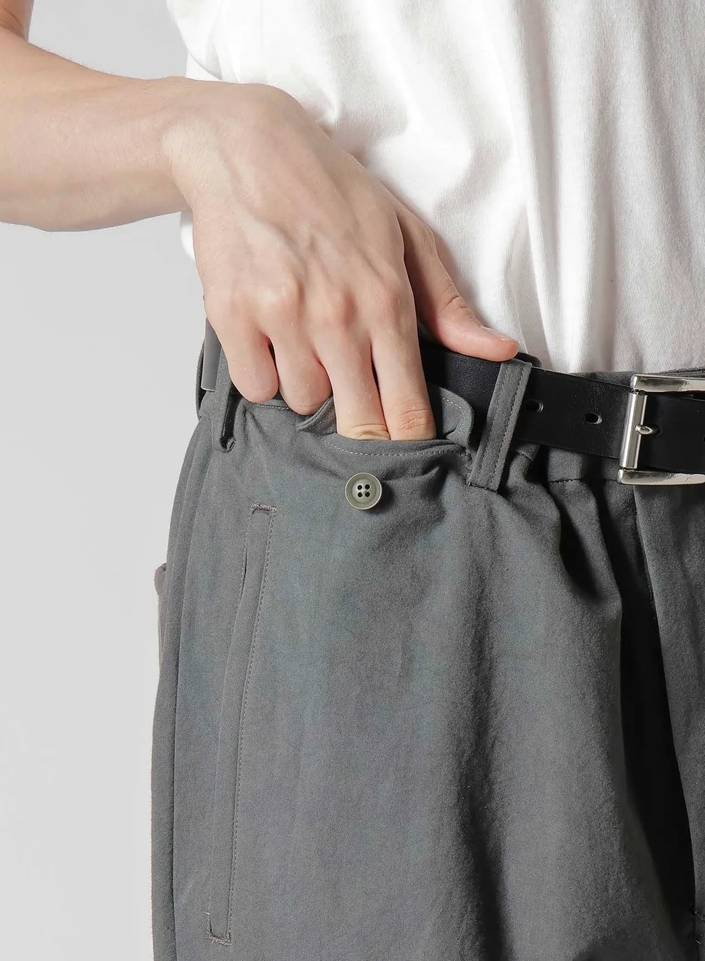 C/ Poplin Paneled Hem Pants