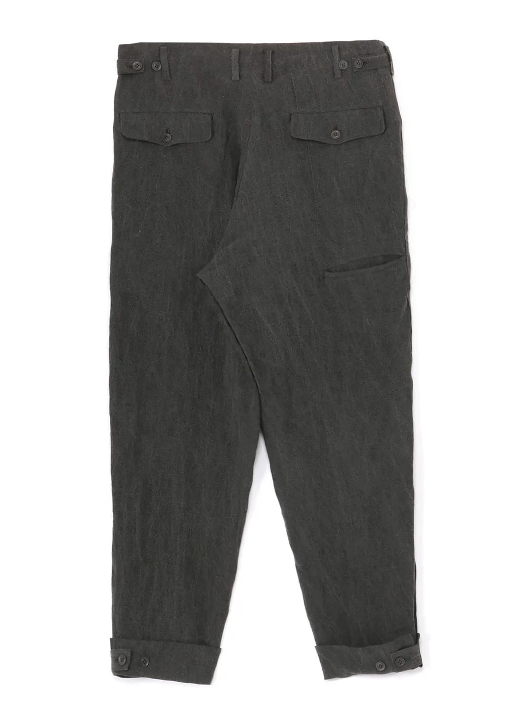 60 Flax Ink Tab Detail Slim Pants
