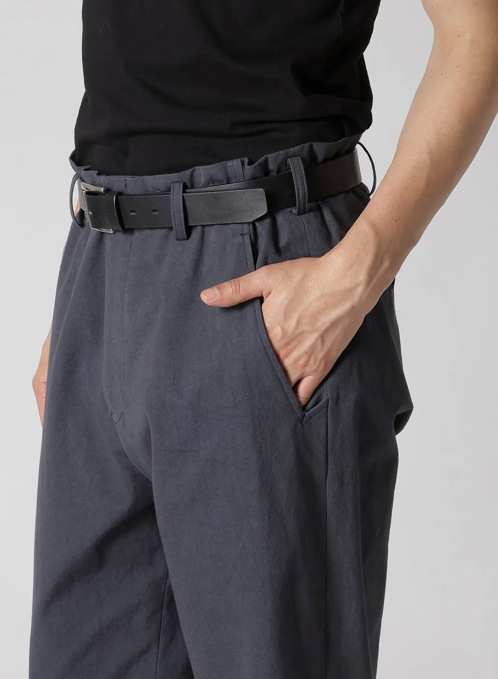 C/Poplin Slim Pants