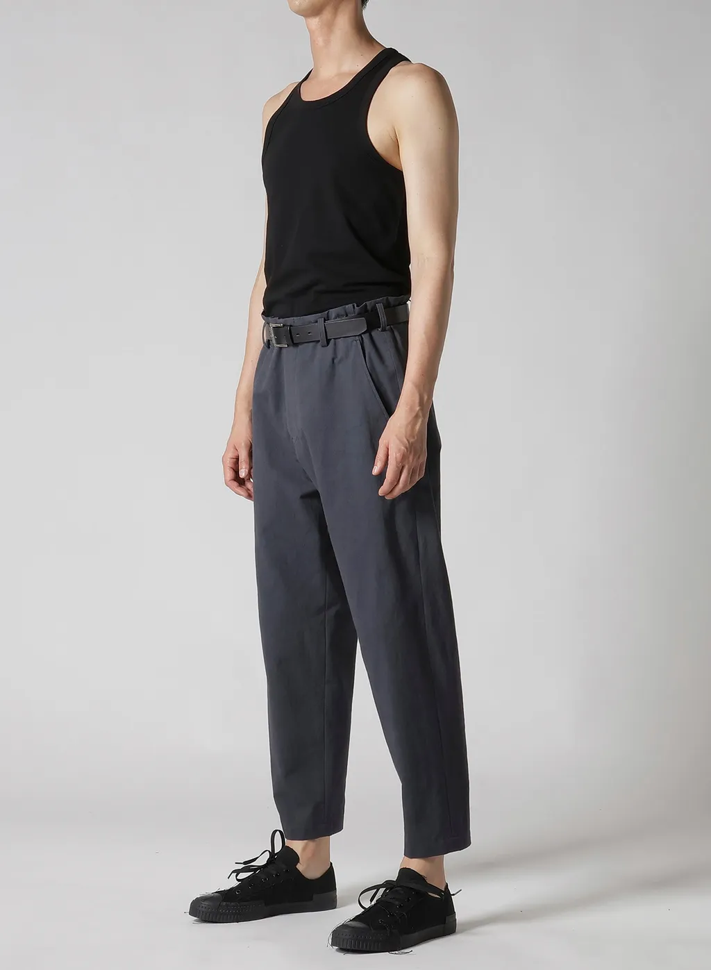 C/Poplin Slim Pants