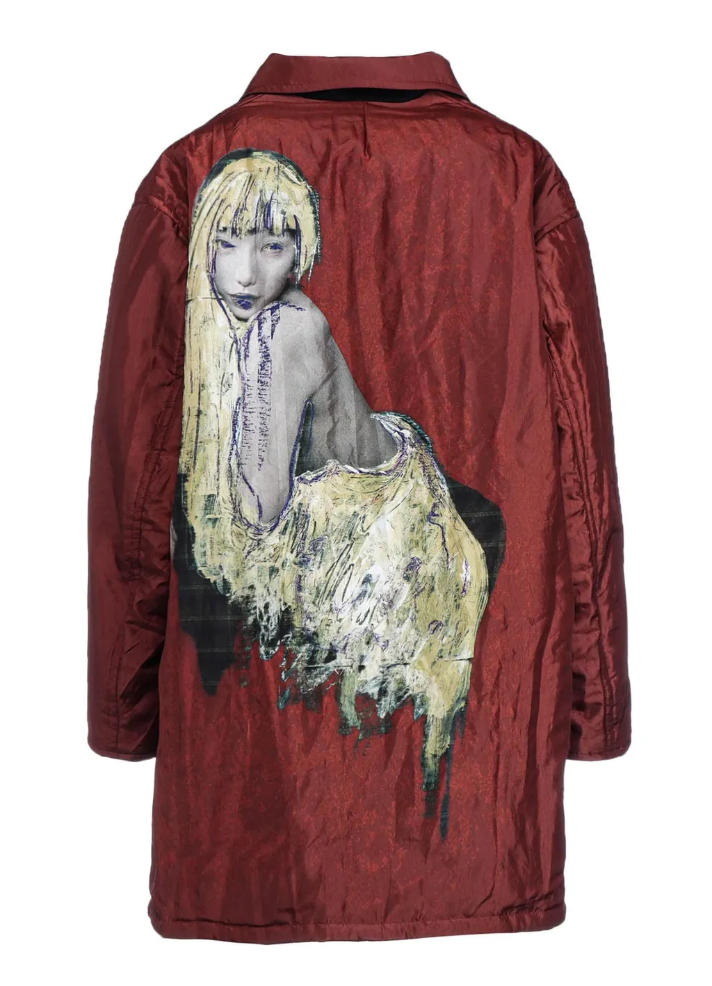 Lady Print Reversible Coat
