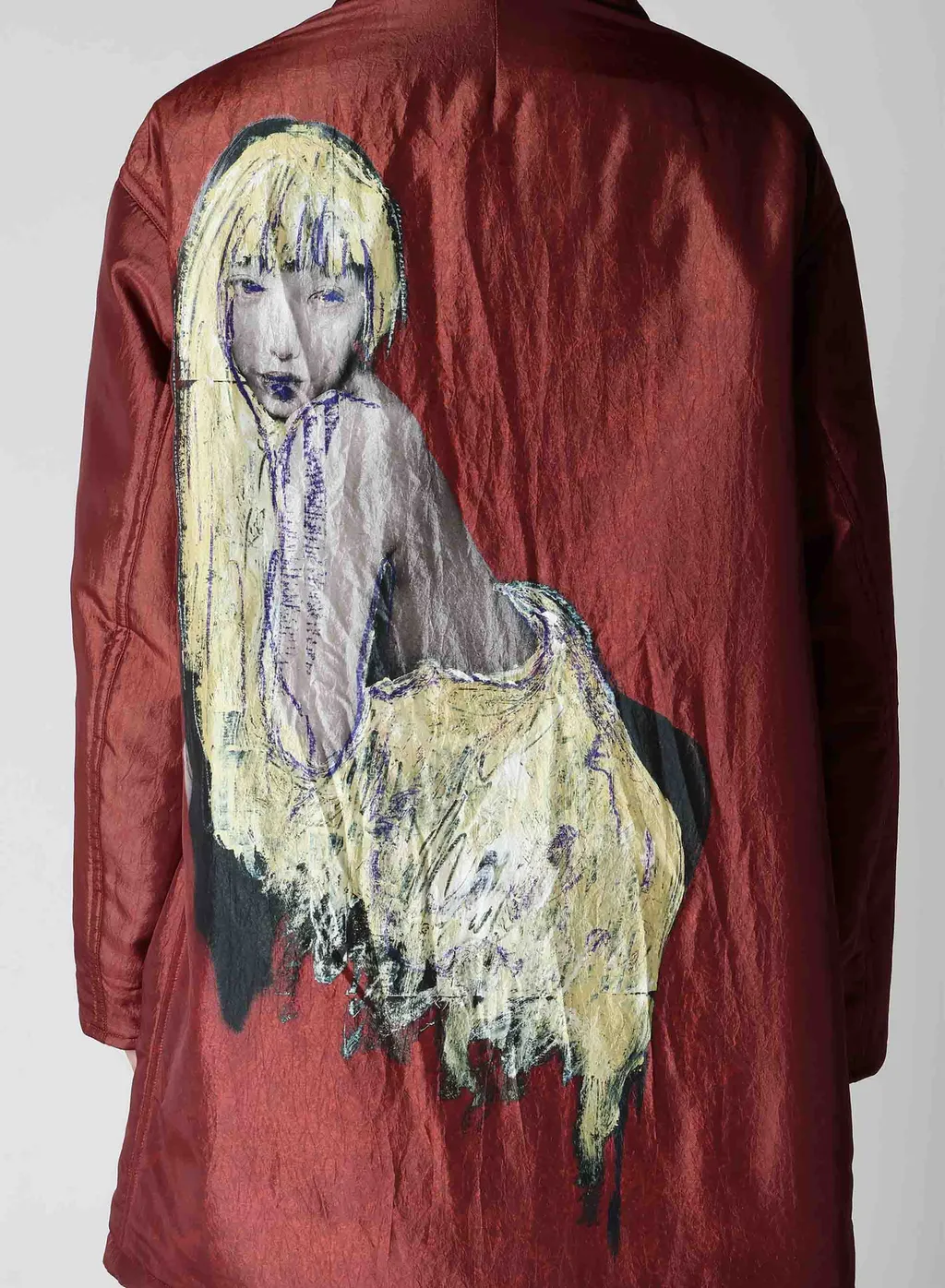 Lady Print Reversible Coat