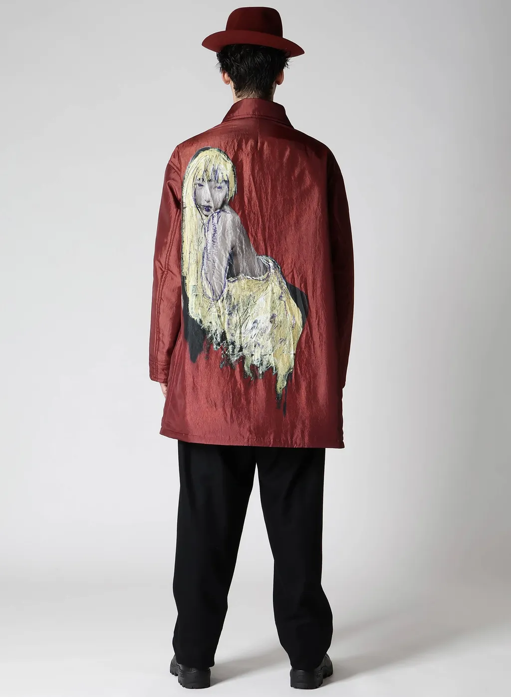 Lady Print Reversible Coat
