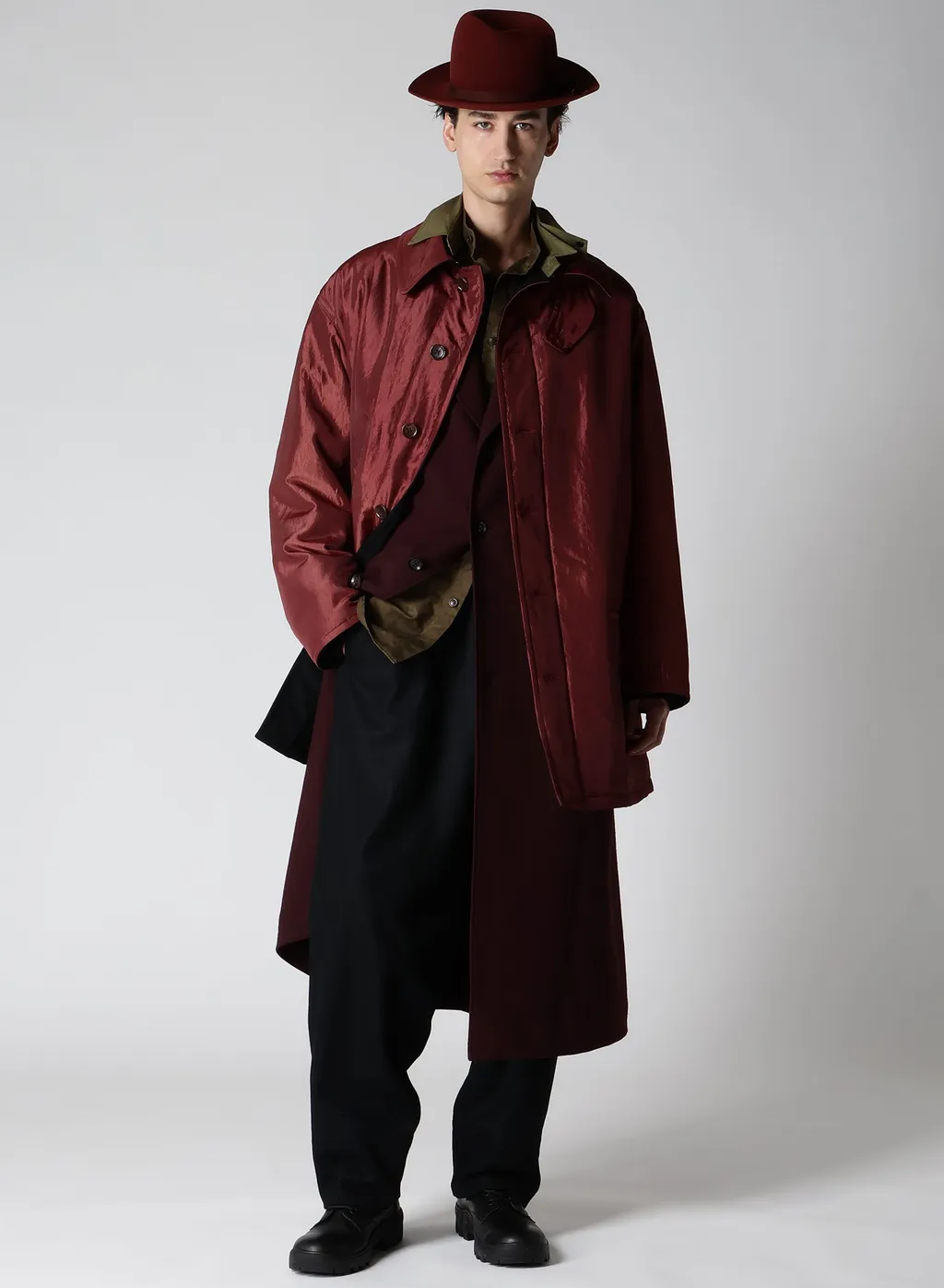 Lady Print Reversible Coat