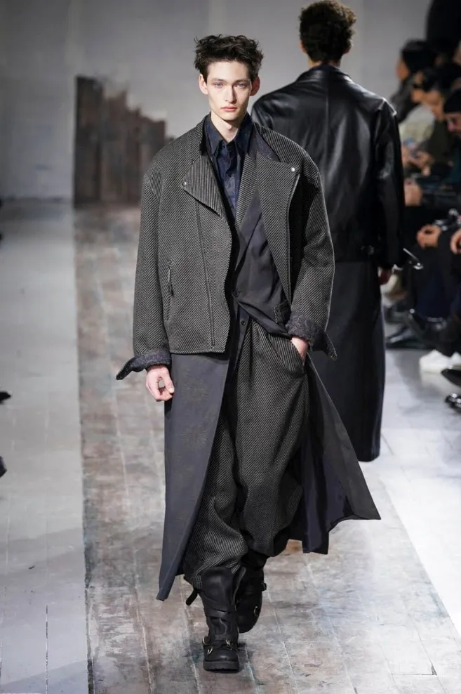 Dungaree Jq Black Long Jacket