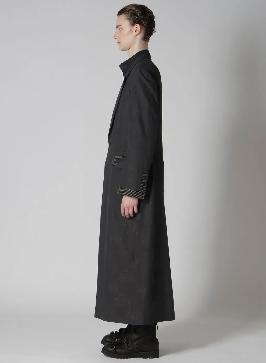 Dungaree Jq Black Long Jacket