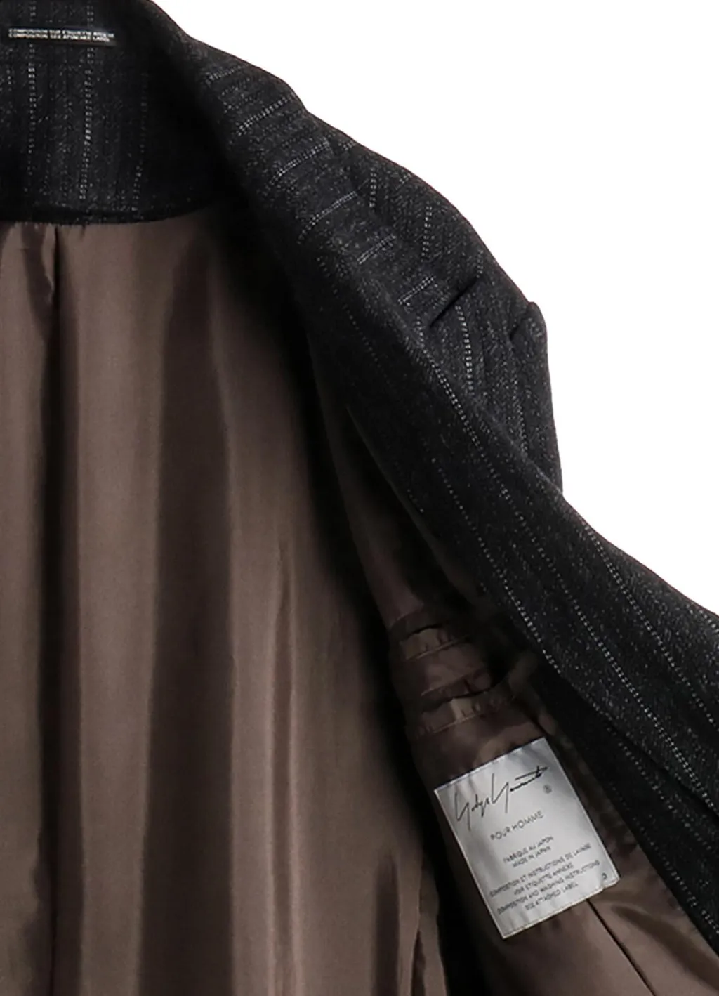 W/Tweed St Light Pattern Lapel Attachable Jacket