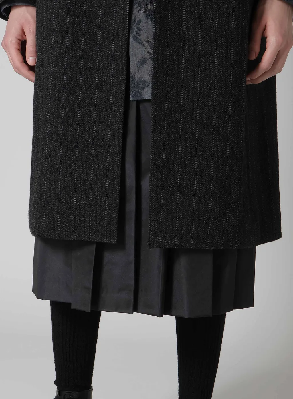W/Tweed St Light Pattern Lapel Attachable Jacket