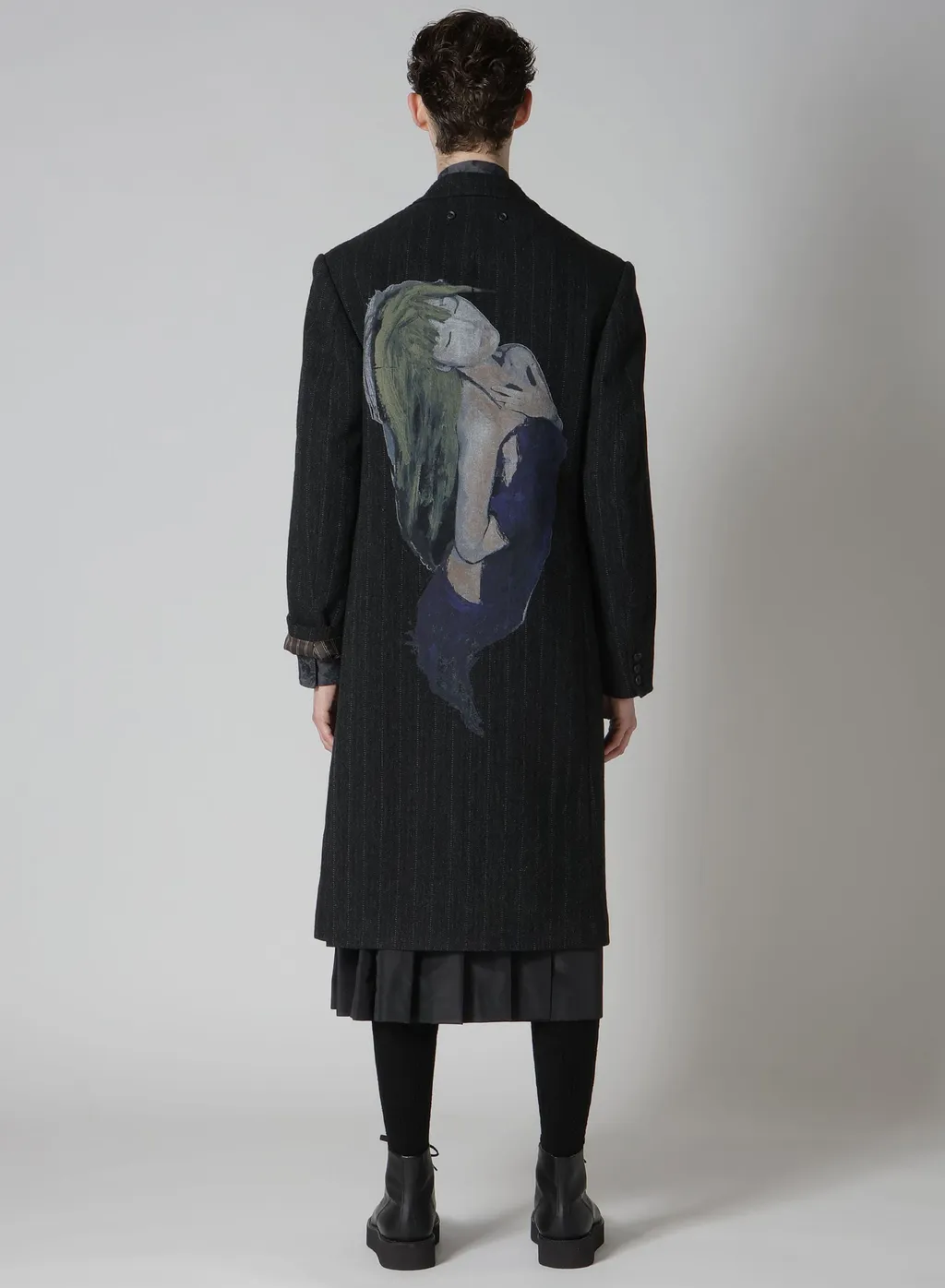 W/Tweed St Light Pattern Lapel Attachable Jacket