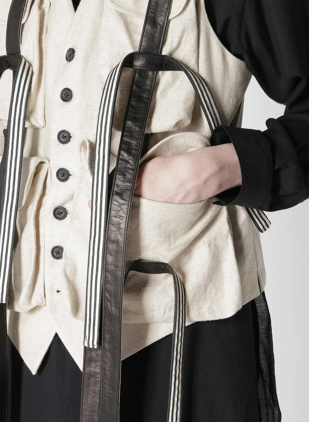 Long Belt Army Vest