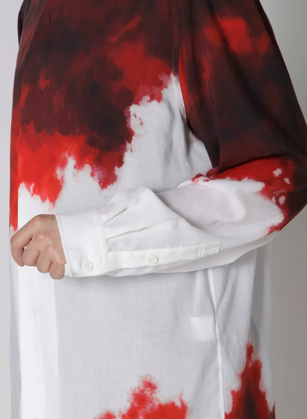 Cellulose Uneven Red Blouse