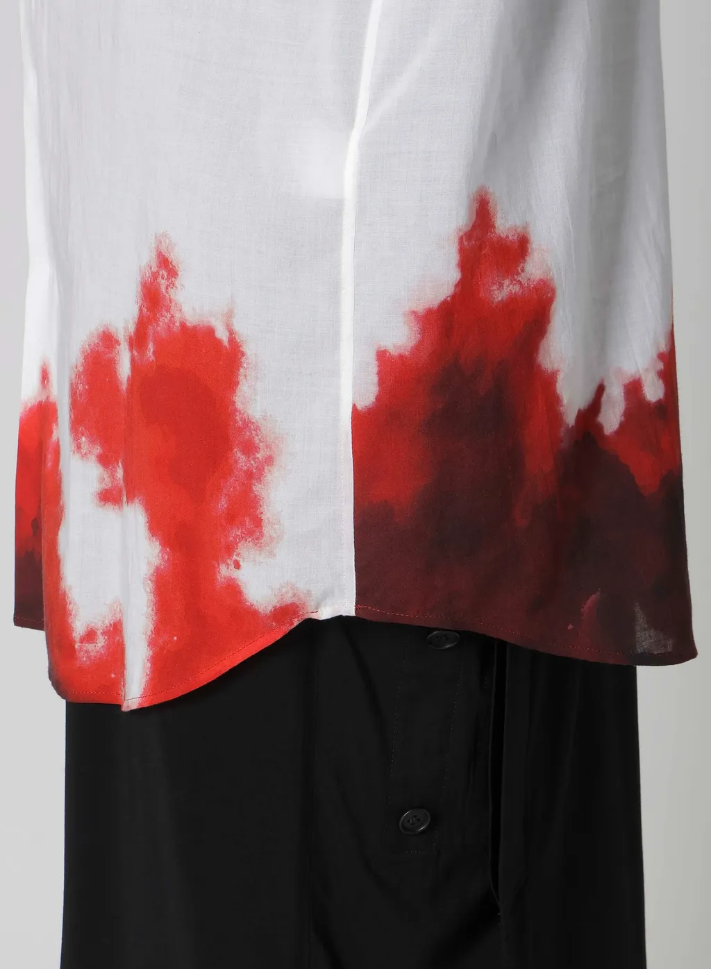 Cellulose Uneven Red Blouse