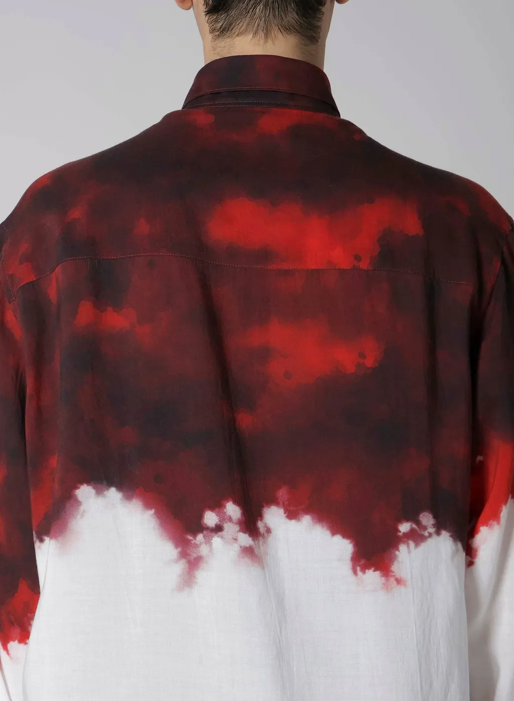 Cellulose Uneven Red Blouse