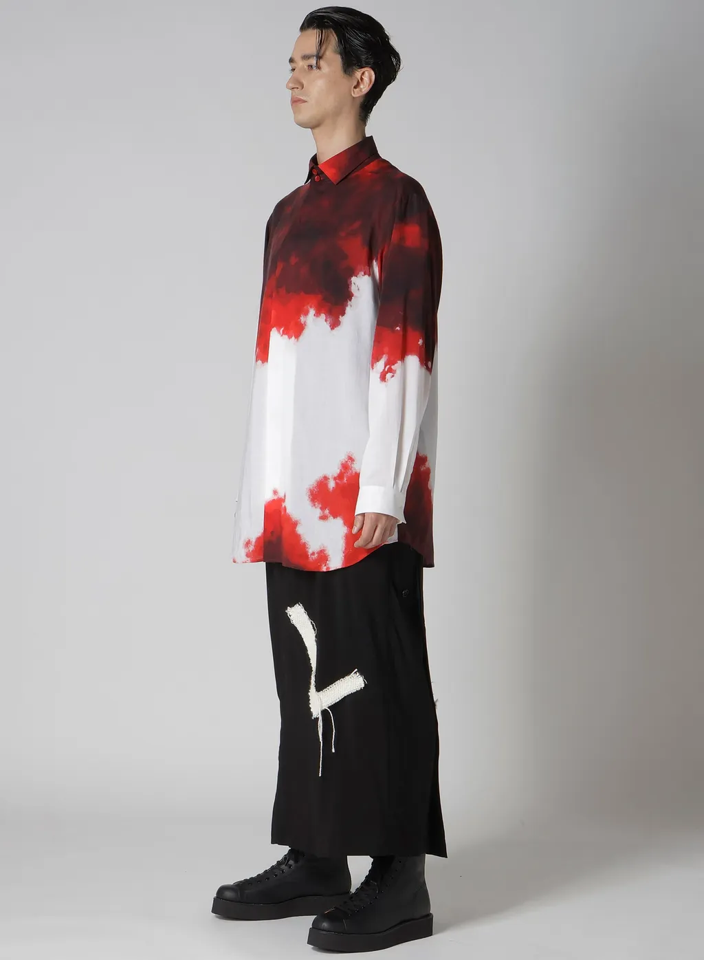 Cellulose Uneven Red Blouse