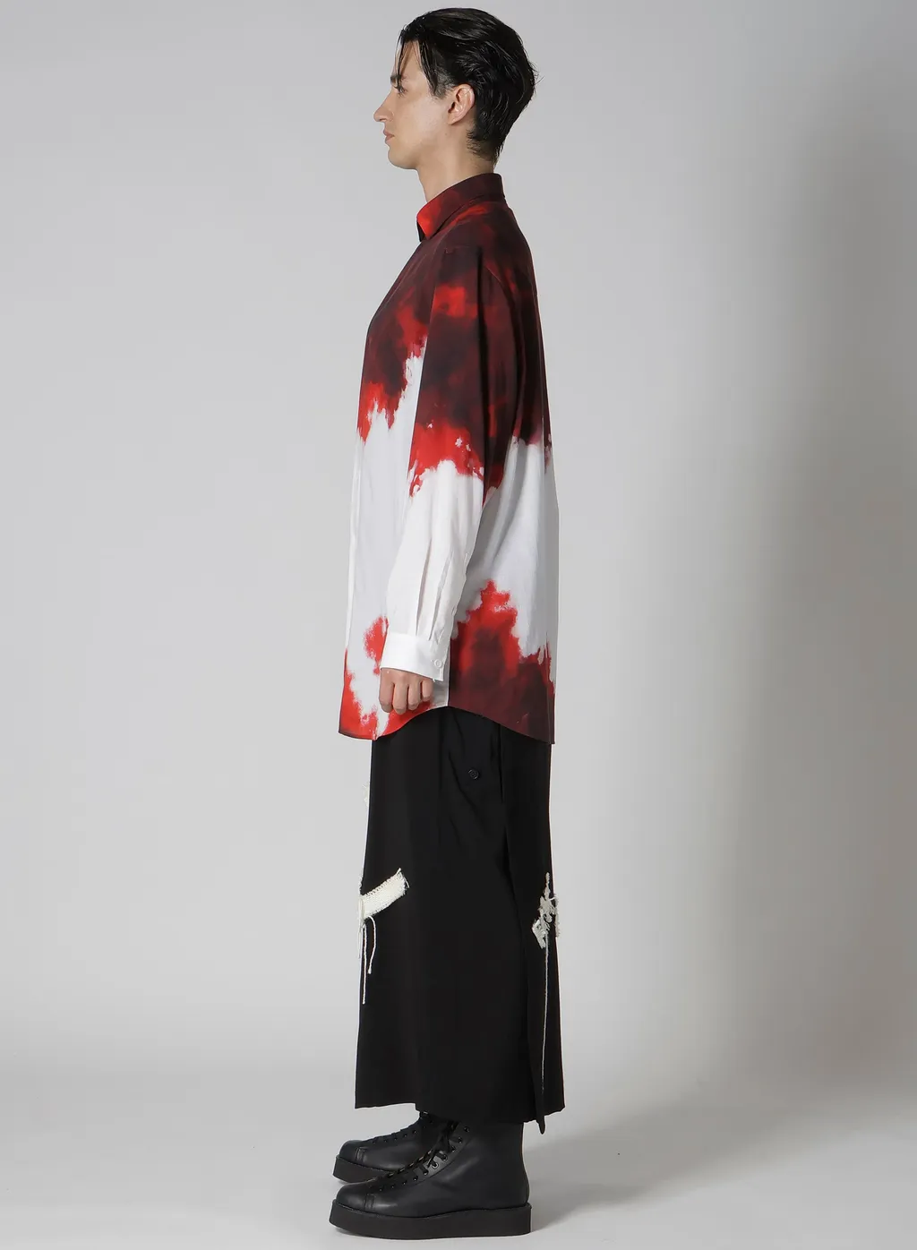 Cellulose Uneven Red Blouse