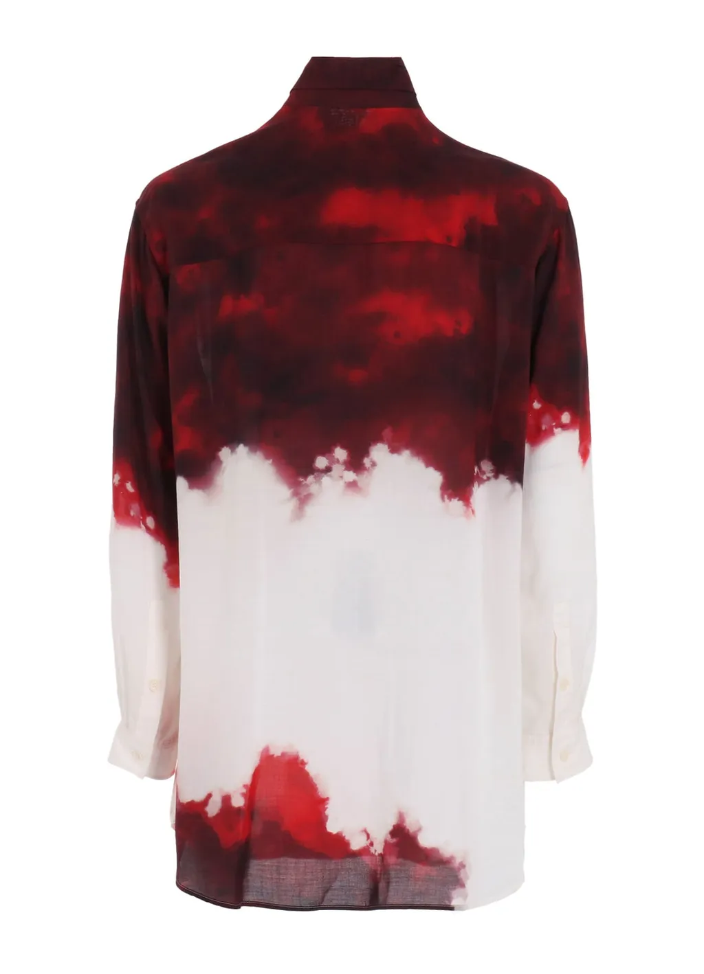 Cellulose Uneven Red Blouse