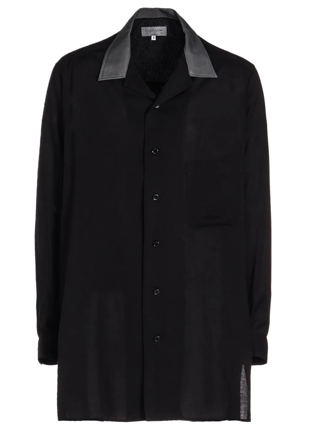 Cellulose Loan Open Collar B W/ Differnt Fabric
