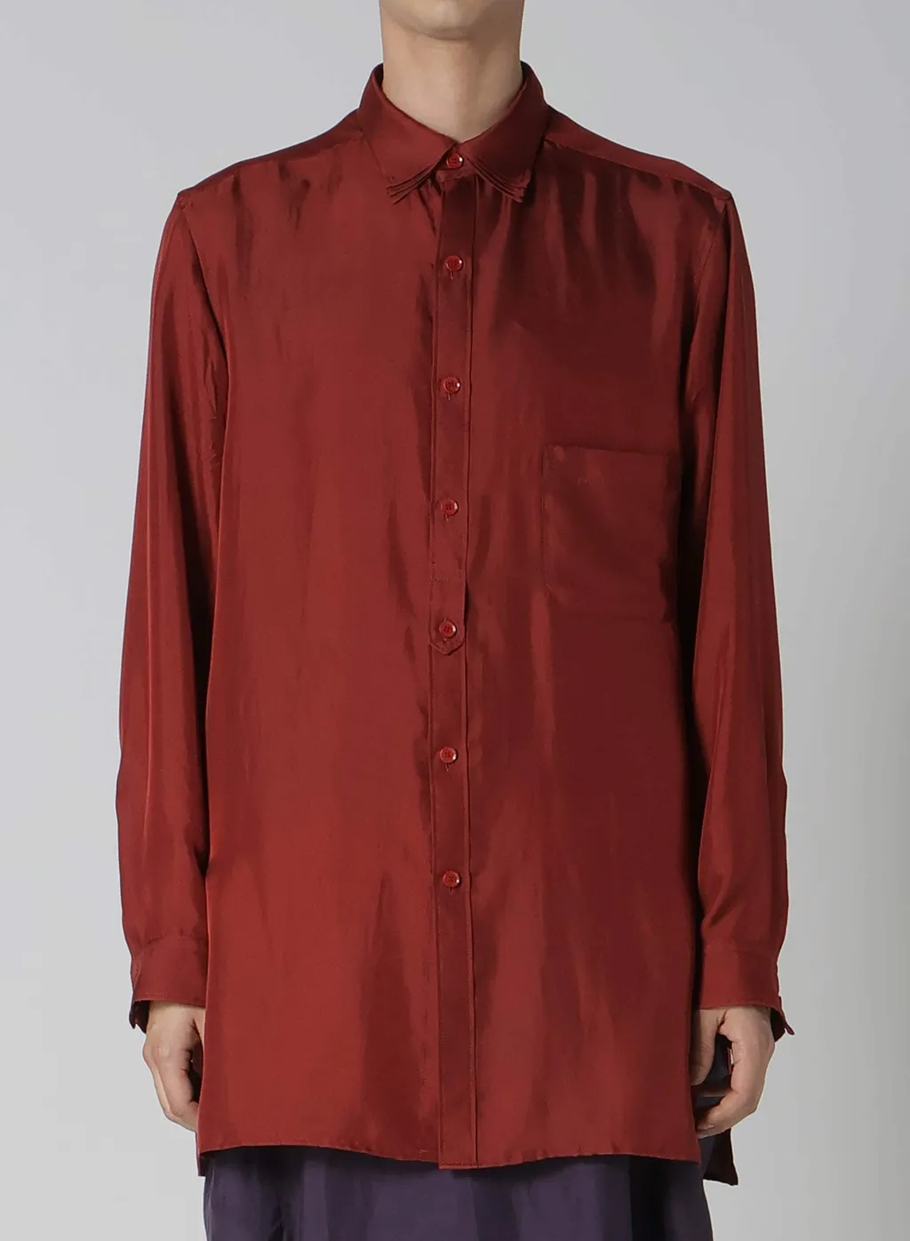 16M Twill Placket Tab Triple Collar Blouse