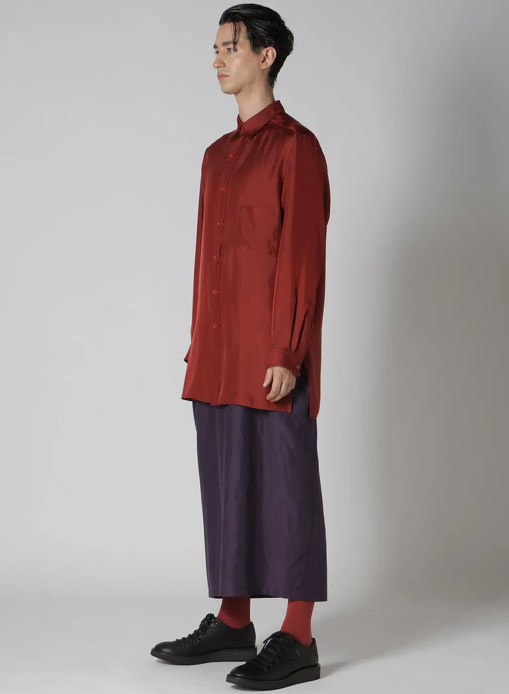 16M Twill Placket Tab Triple Collar Blouse