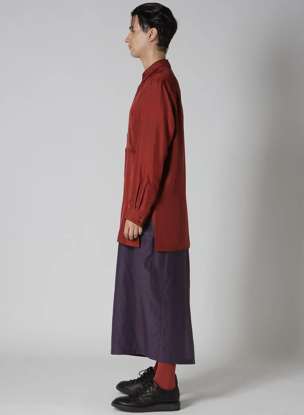 16M Twill Placket Tab Triple Collar Blouse