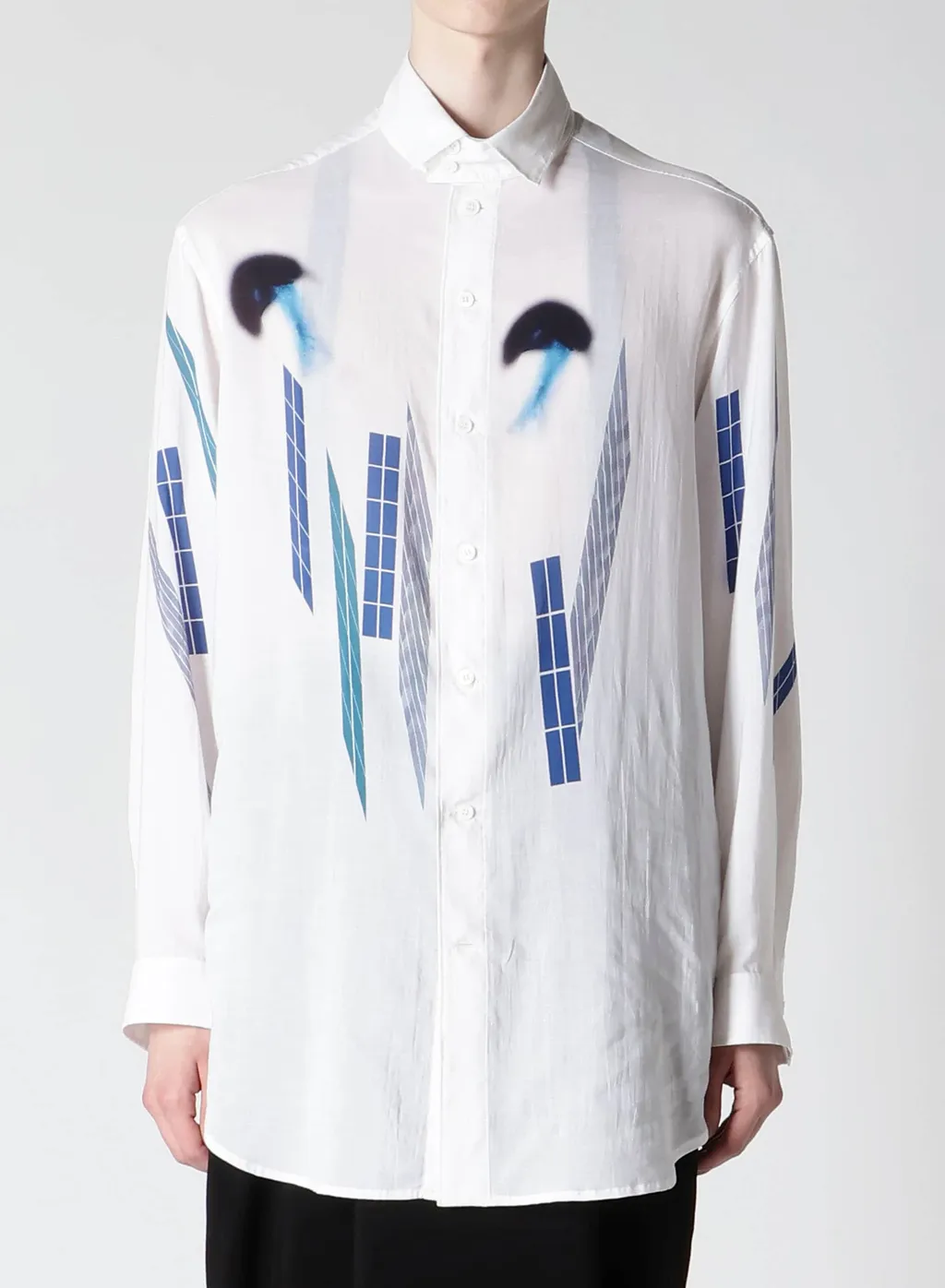 Cellulose Blue Motif Blouse