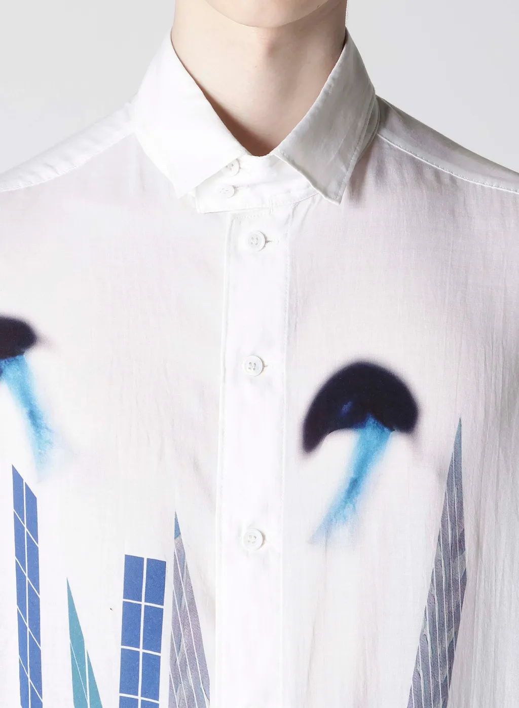 Cellulose Blue Motif Blouse