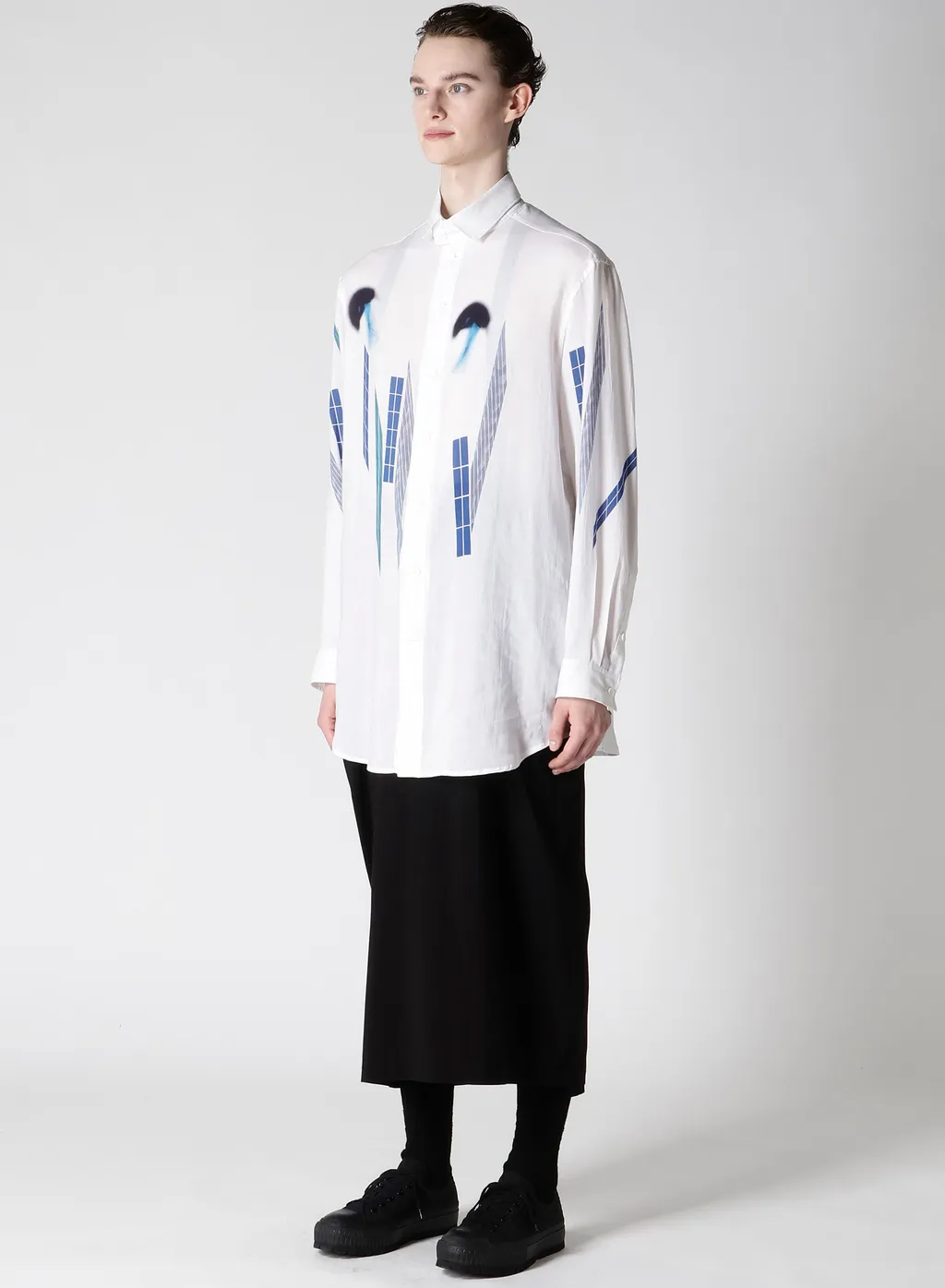 Cellulose Blue Motif Blouse