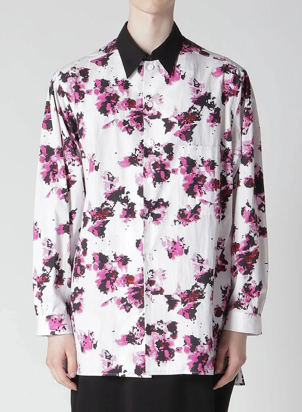 Broad Flower Pt Big Blouse