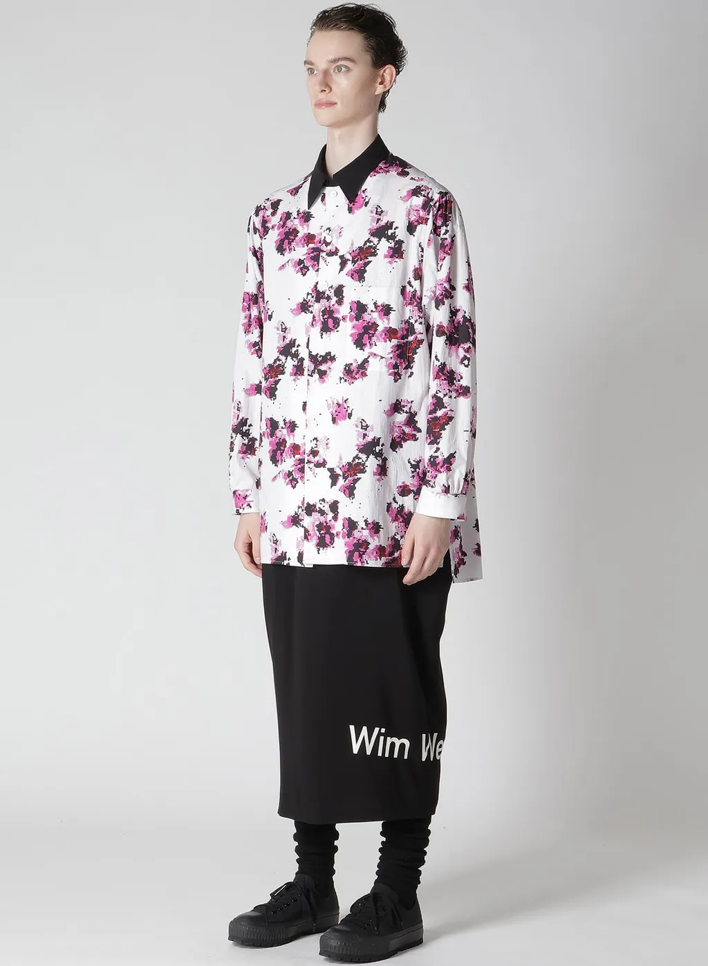 Broad Flower Pt Big Blouse