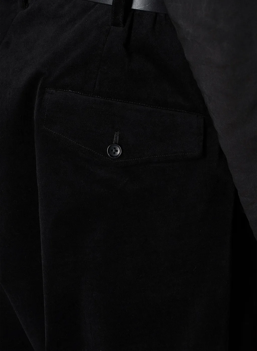 50C Velvet Tuck Pants