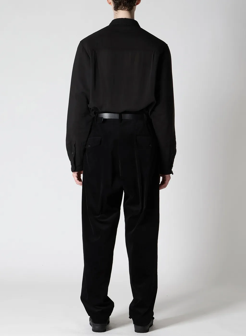 50C Velvet Tuck Pants