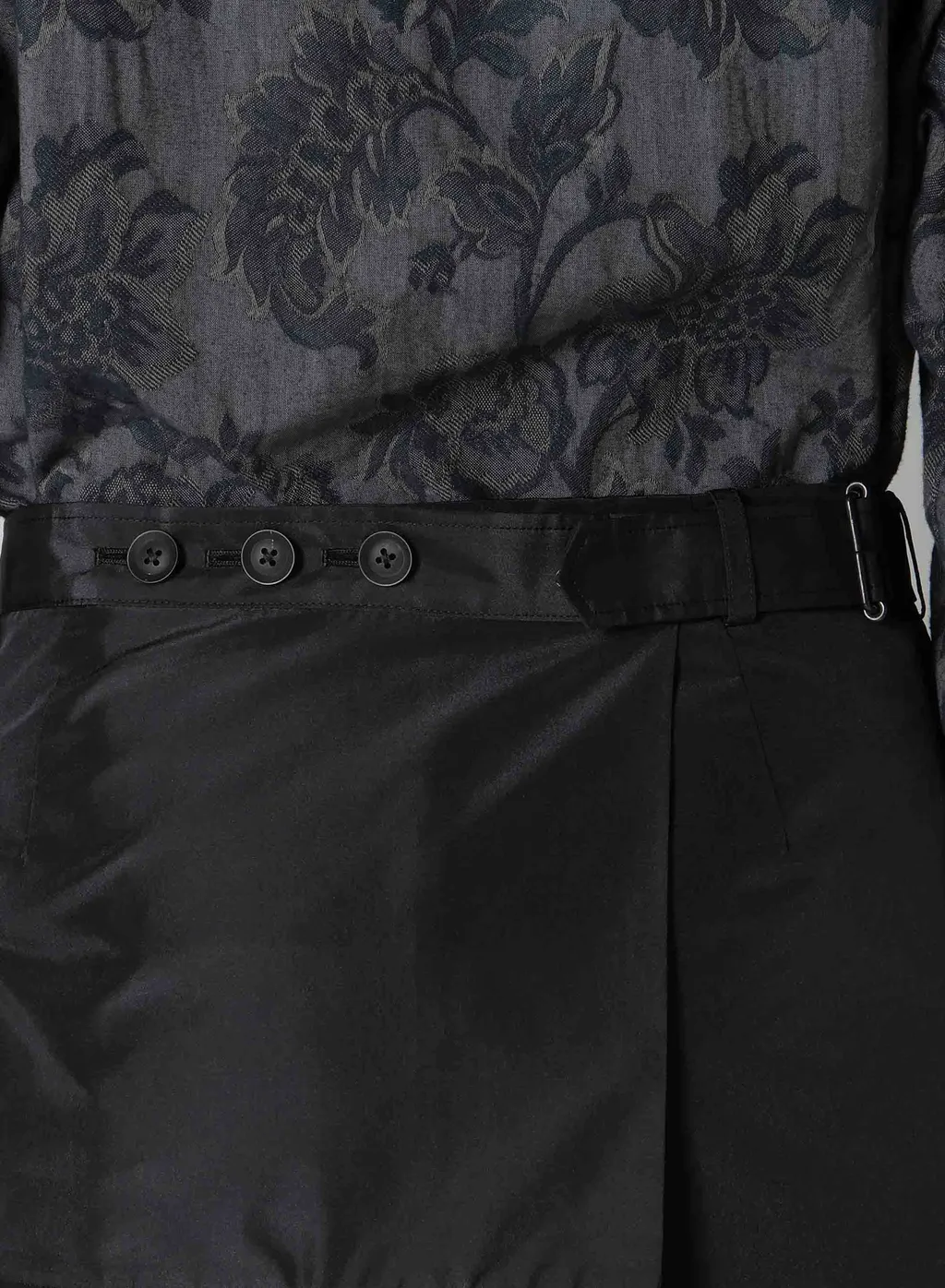 S/Pe Taffeta Pleats Skirt