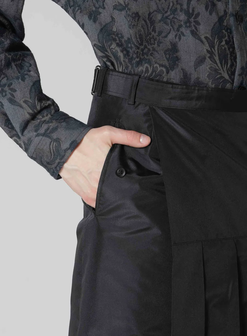 S/Pe Taffeta Pleats Skirt