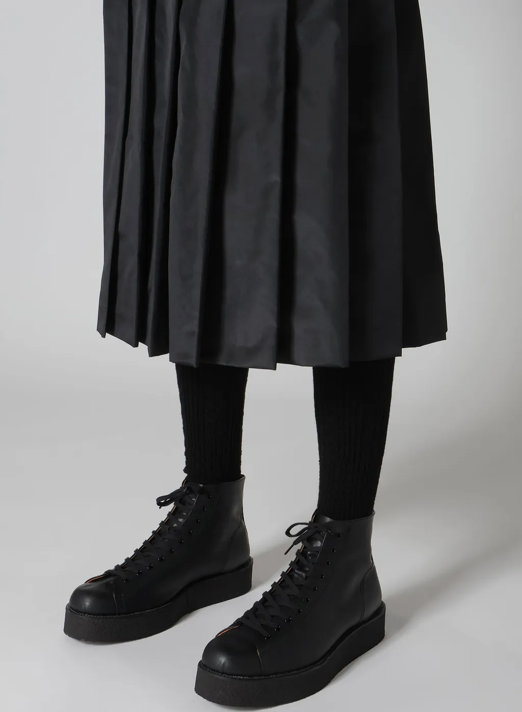 S/Pe Taffeta Pleats Skirt