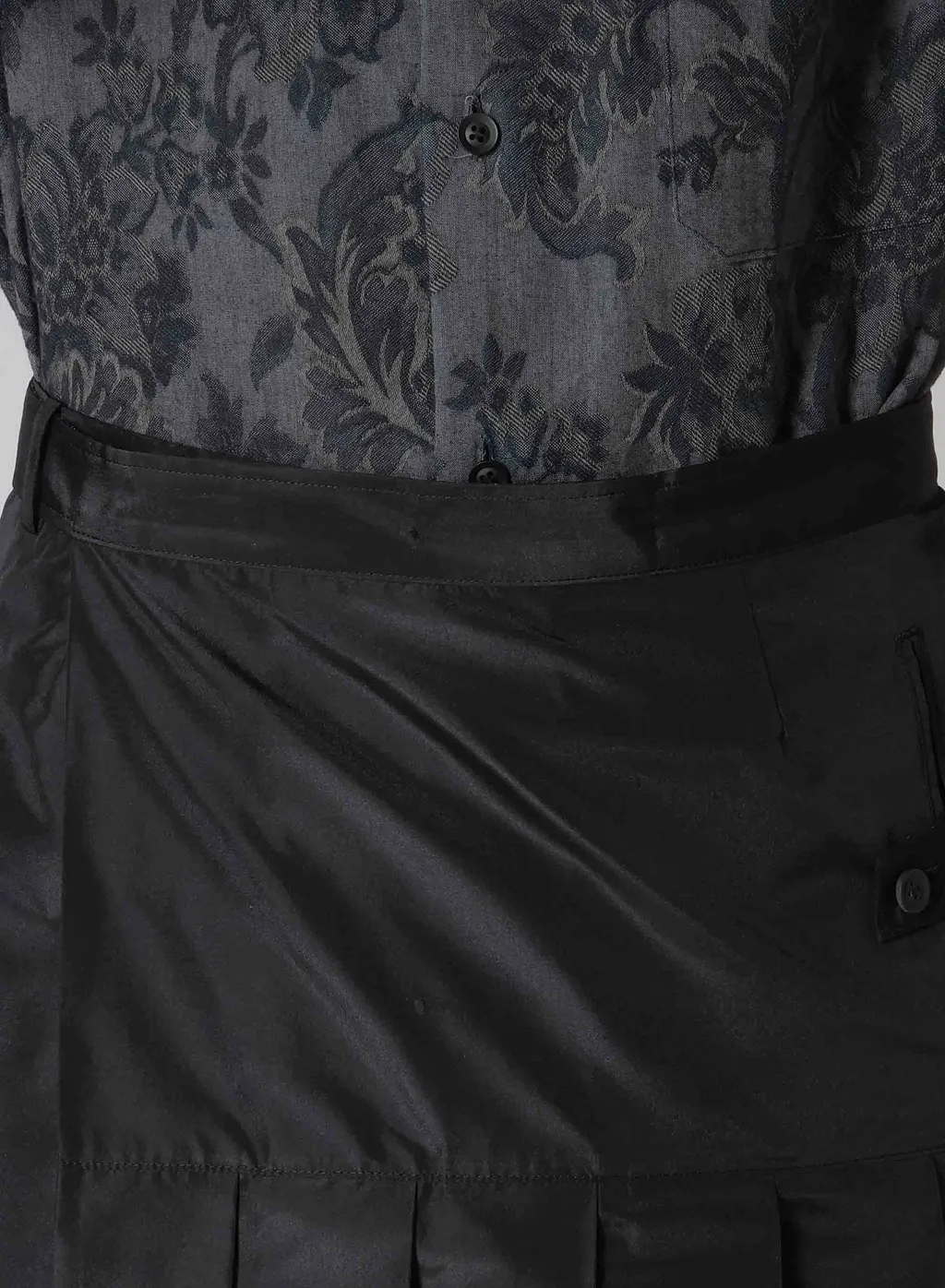 S/Pe Taffeta Pleats Skirt
