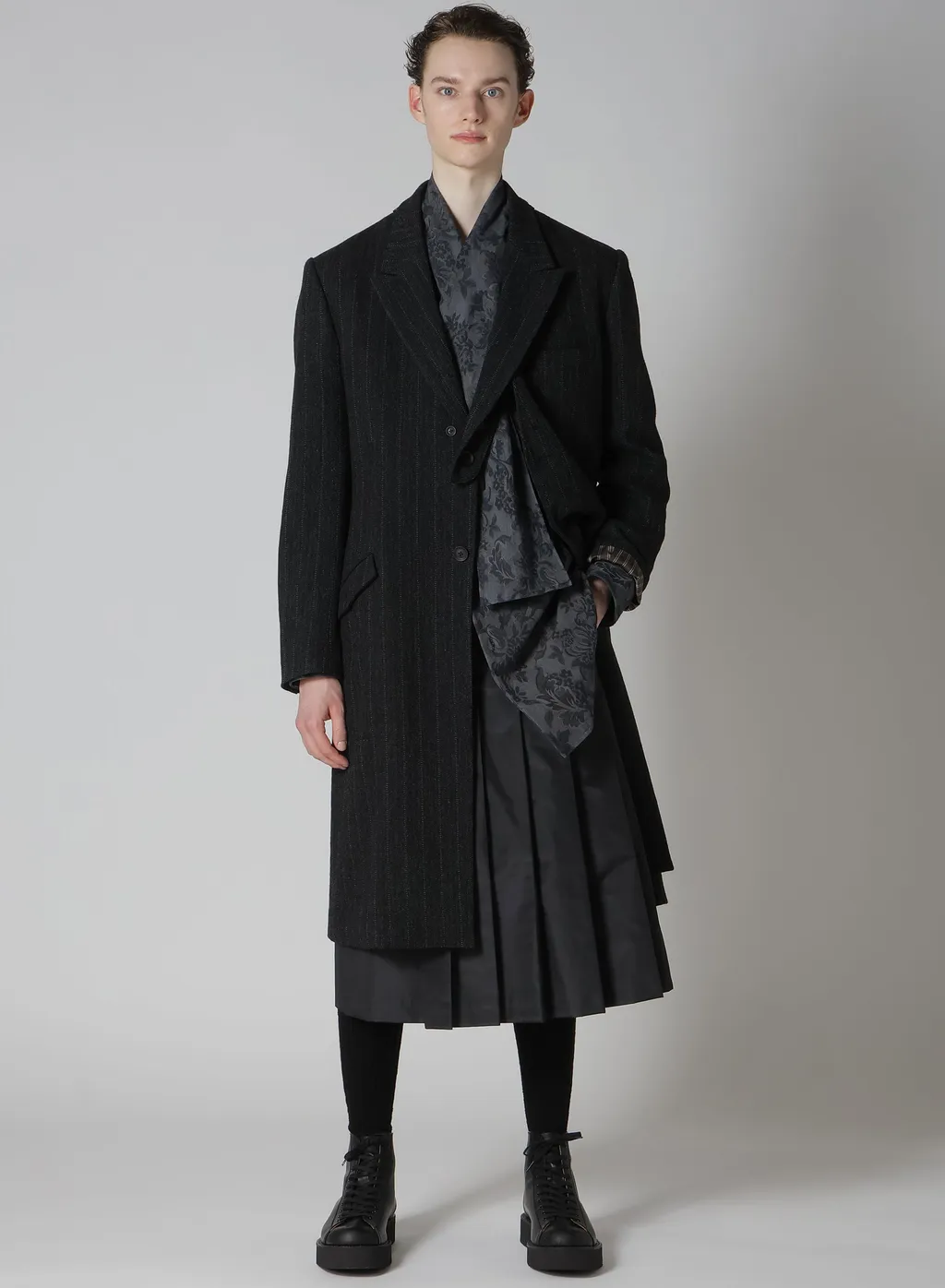 S/Pe Taffeta Pleats Skirt