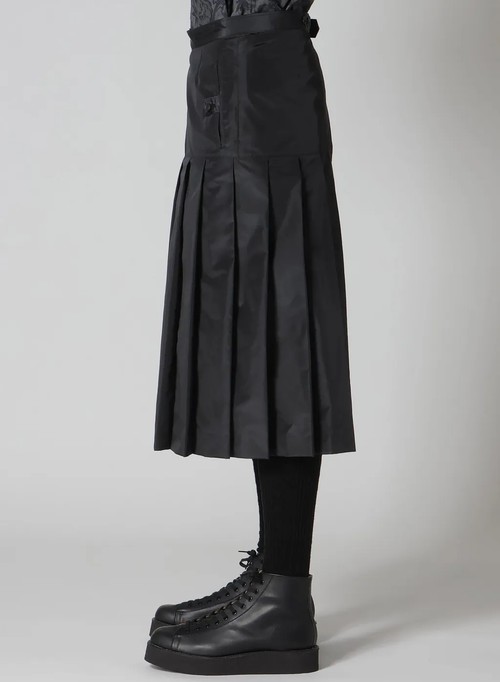 S/Pe Taffeta Pleats Skirt