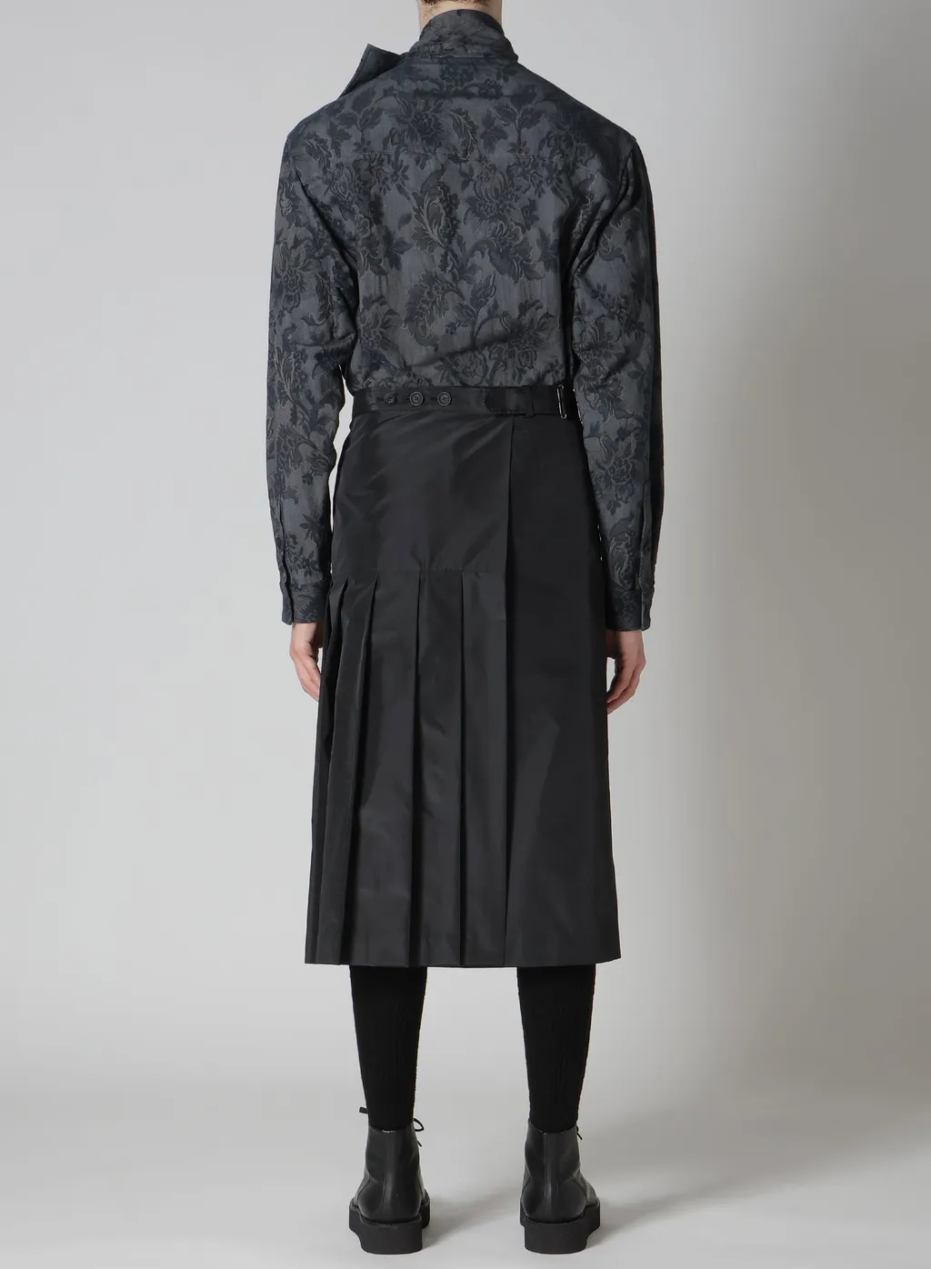 S/Pe Taffeta Pleats Skirt