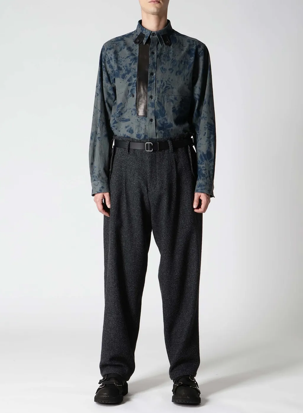 Carse Tweed Hem Tab Pants