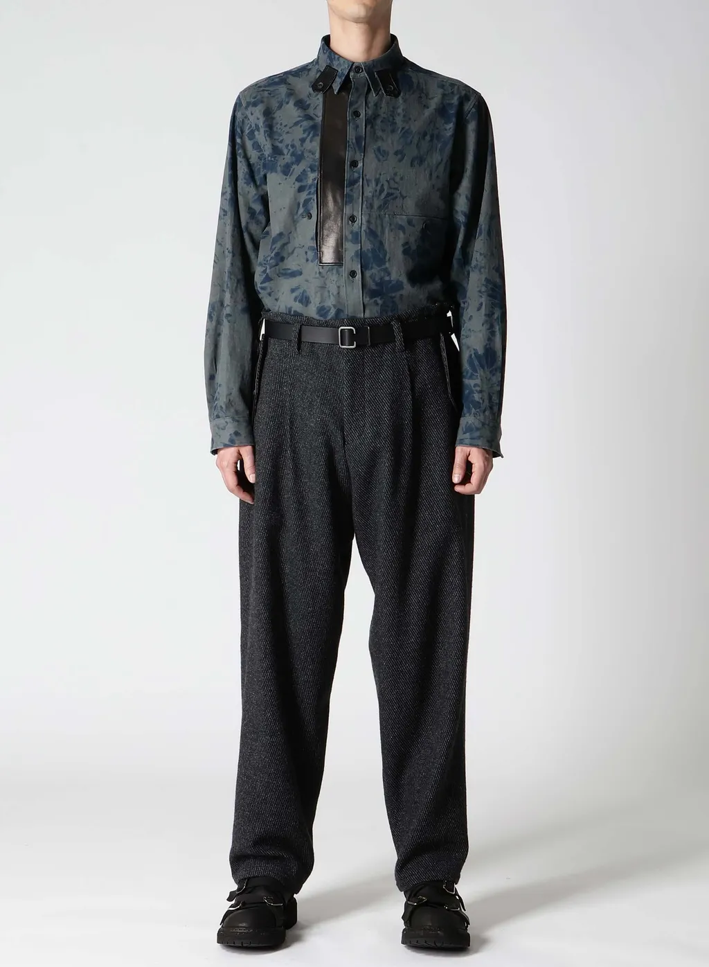 Carse Tweed Hem Tab Pants