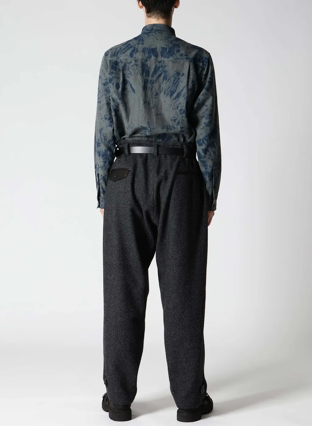Carse Tweed Hem Tab Pants