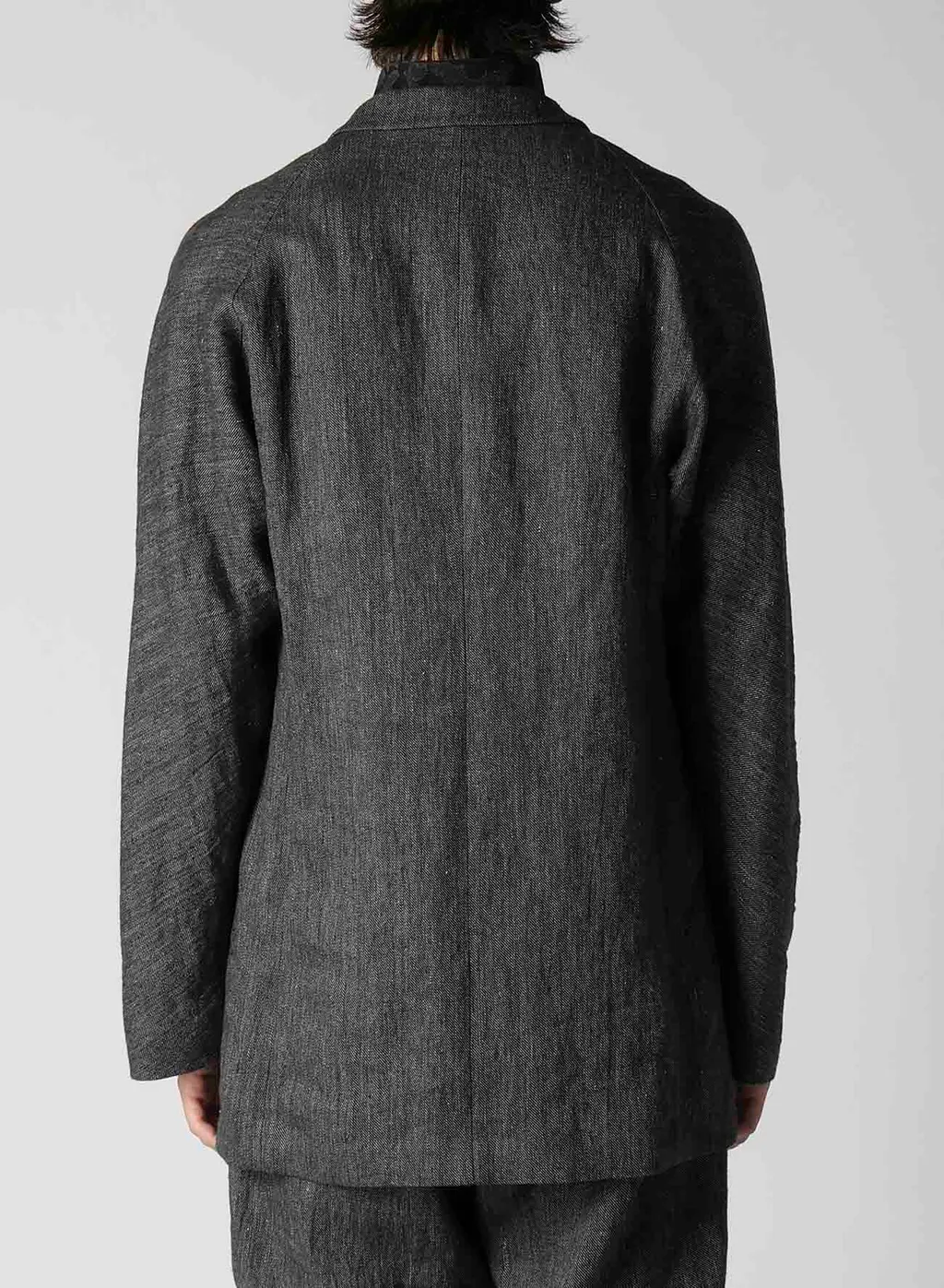 Flax Top Gabardine Raglan Sleeve Jacket