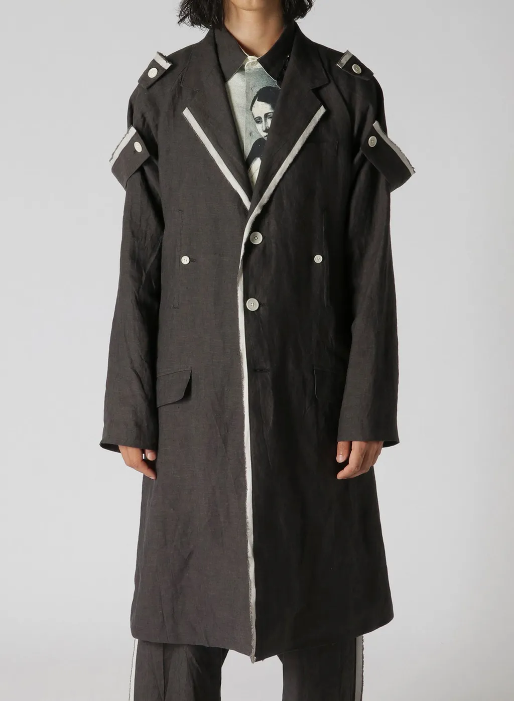 Hemp Cloth K-Shoulder Epaulet Long J
