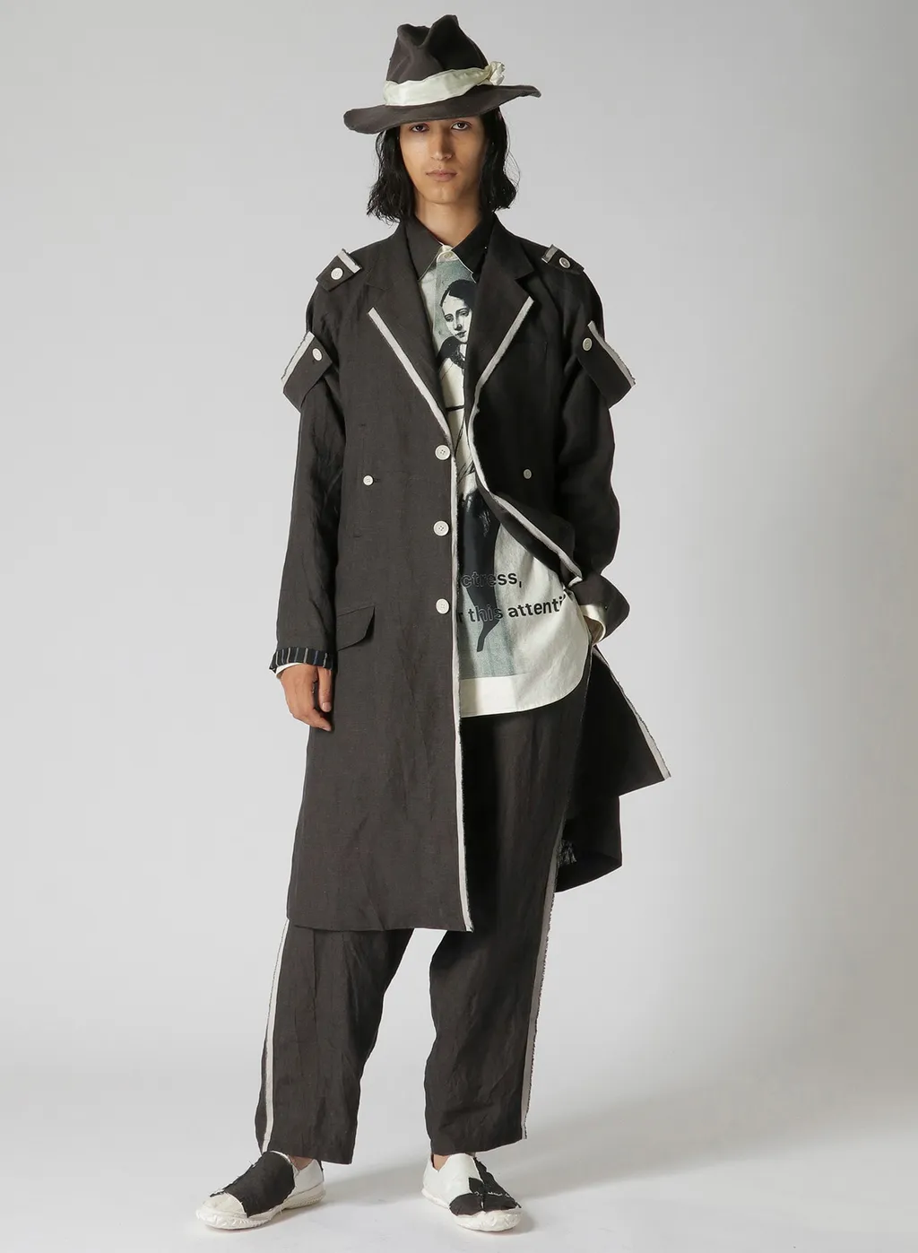 Hemp Cloth K-Shoulder Epaulet Long J